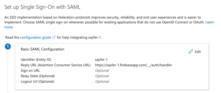 Basic SAML Configuration ב־Microsoft Entra ID — Identifier (Entity ID) ו־Reply URL